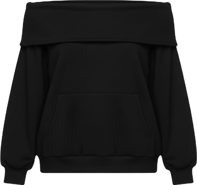 Women's Ashlee Oversized Foldover Sweatshirt