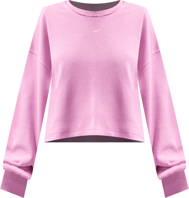 Nike Sportswear Chill Terry Sudadera con cuello redondo de French Terry oversized para mujer