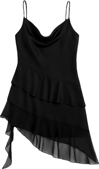 Women's Cowl-neck Ruffled Mini Dress, Macy's Exclusive