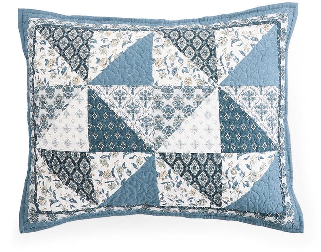Linden Street Dayton Pillow Sham, Color: Blue Triangle - JCPenney
