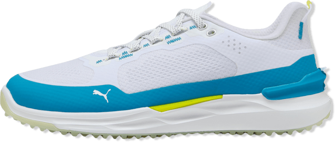 PUMA IGNITE ELEVATE X Spikeless Golf Shoes Puma White/Speed Blue