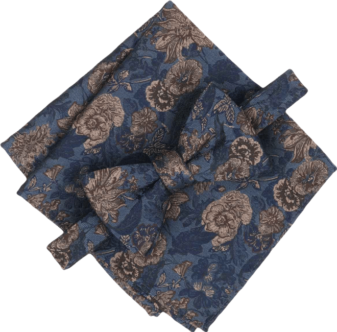Men's Easton Floral Bow Tie and Pocket Square, 2-Piece Set, Macy's Exclusive