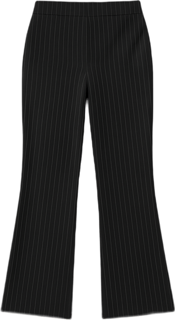 Junior's Pinstripe Flare-Leg Pants