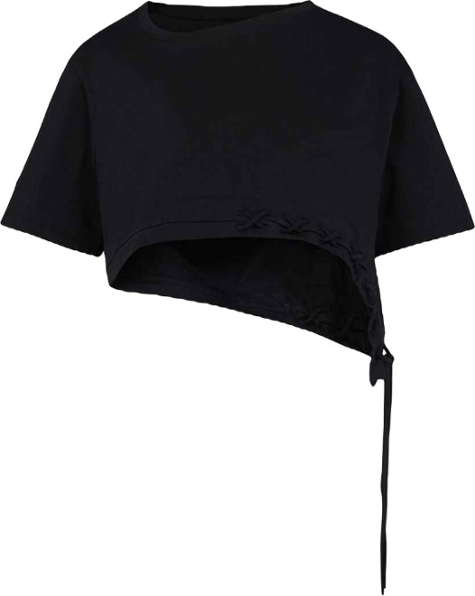 Women's Free Heaven Cotton Crop String T-Shirt