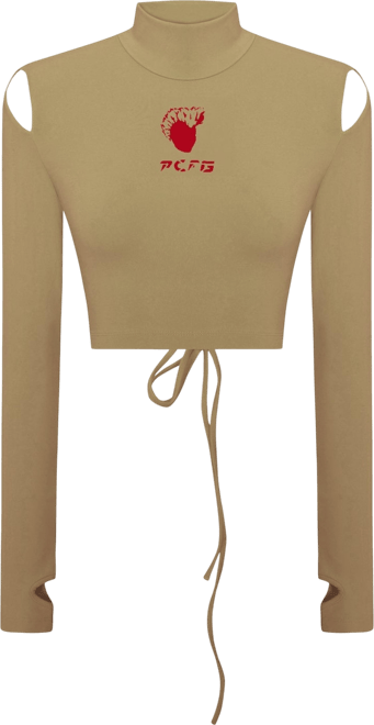 Women's Cotton Long Sleeve Crop Top