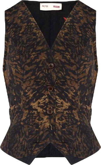 Women's Leopard Kangaroo Vest