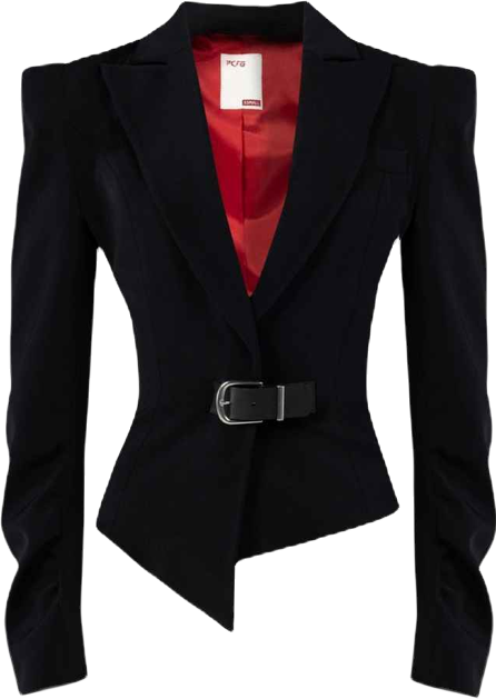 Women's Wool-Blend Fitted Blazer