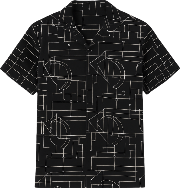 Men's Camp Collar Woven Shirt