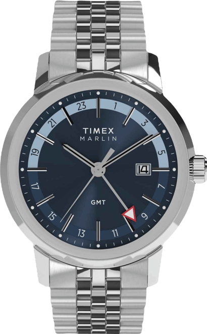 Men's Quartz Analog Silver-Tone Stainless Steel Watch, 40mm