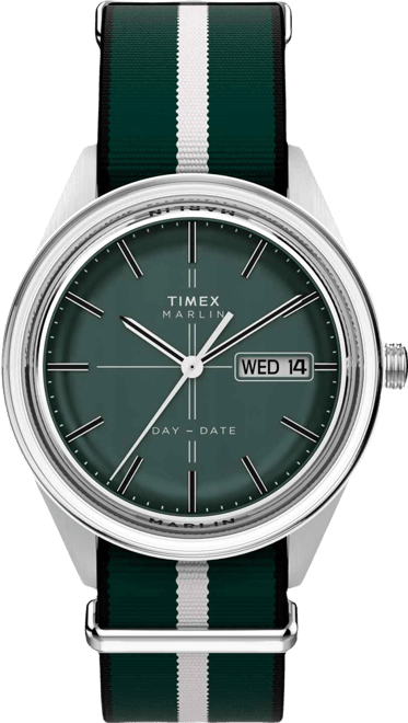 Men's Quartz Analog Green Fabric Watch, 38mm