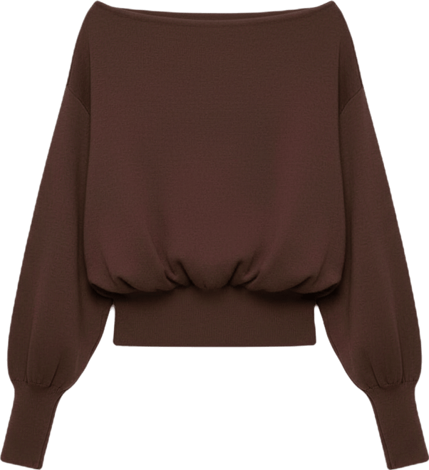 Womens Off Shoulder Oversized Sweater