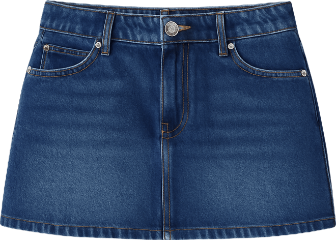 Womens Chiara Denim Micro Skirt