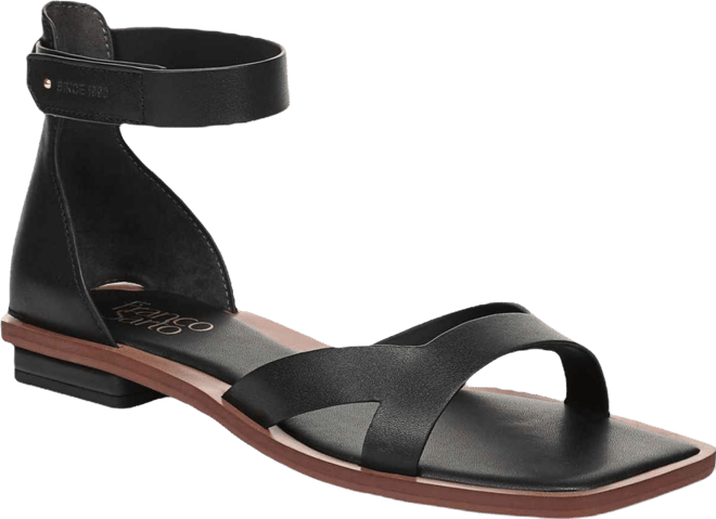 Women's Elisa Open Square Toe Ankle Strap Flat Sandals