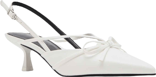 Women's Vixen Bow Slingback Kitten Heel Pumps