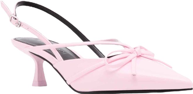 Women's Vixen Bow Slingback Kitten Heel Pumps