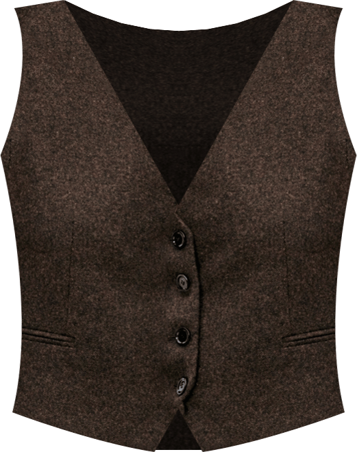 Women's Speckled Wool Waistcoat