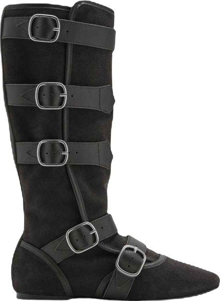 Women's Buckle Suede Boots