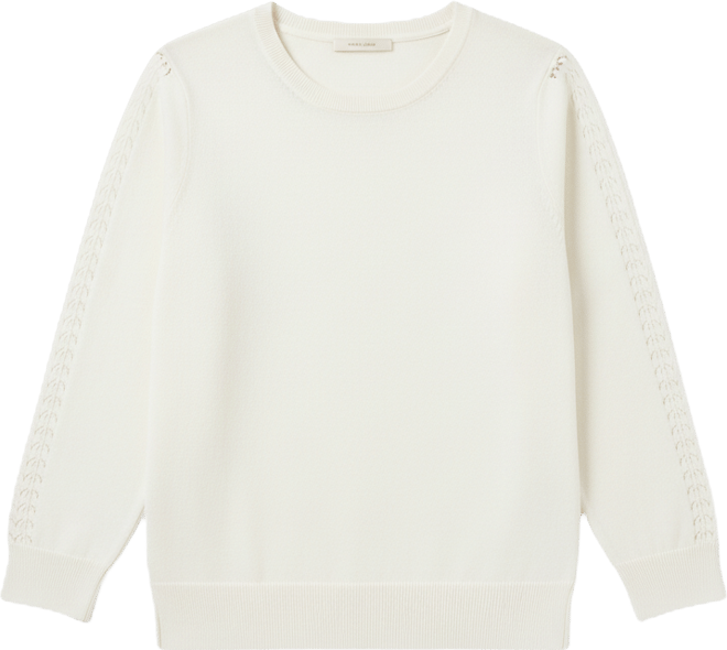 Women's Pointelle 3/4-Sleeve Sweater