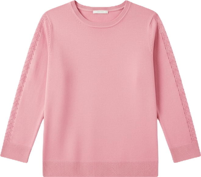 Women's Pointelle 3/4-Sleeve Sweater