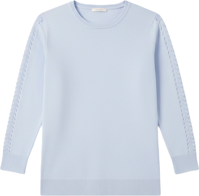 Women's Pointelle 3/4-Sleeve Sweater