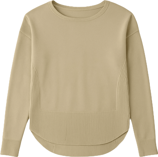 Women's Round Hem Pull-On Sweater