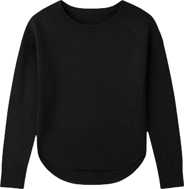 Women's Round Hem Pull-On Sweater