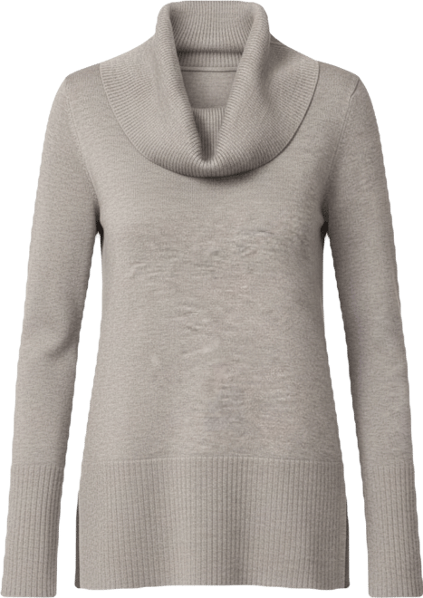 Women's Rib Cowl Neck Tunic Sweater