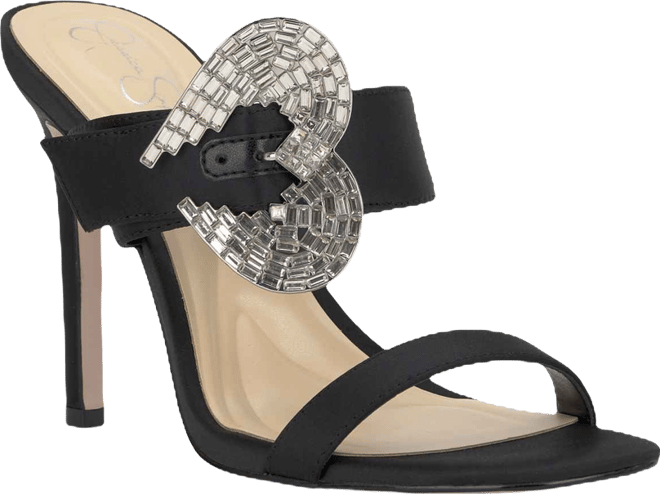 Women's Orrieta Heart Buckle Slip On Dress Sandals