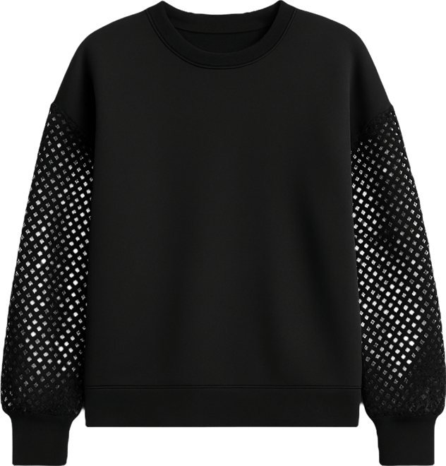 Women's Fauchet Long-Sleeve Crewneck Pull-On Sweatshirt