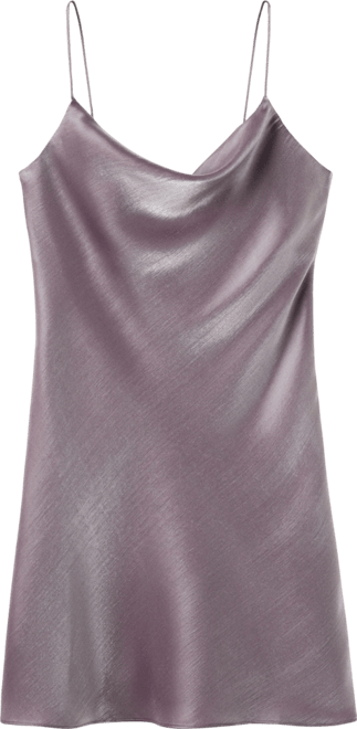 Women's Low-Cut Neckline Satin Dress