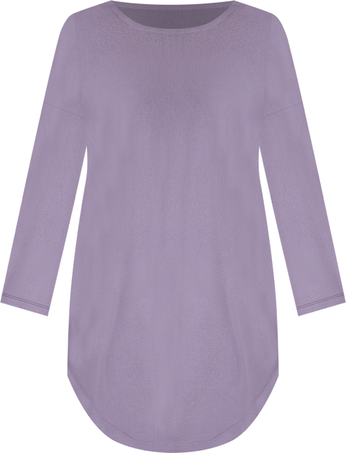 Plus Size Baby Waffle Stretch Knit Sleep Shirt