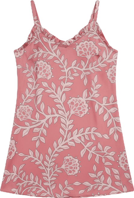 Women's Floral Stretch Woven Sleeveless Nightgown