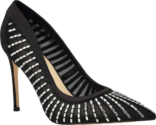Women's Feresah Embellished Mesh Stiletto Dress Pumps