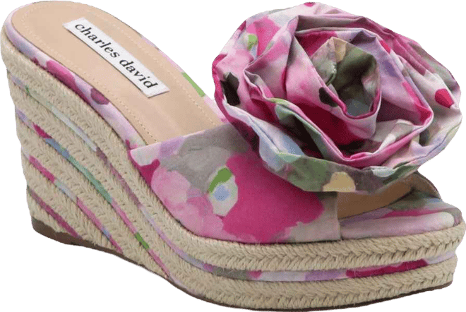 Womens Crash Floral Wedge