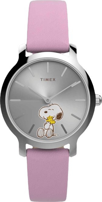 Women's Quartz Analog Purple Leather Watch, 31mm