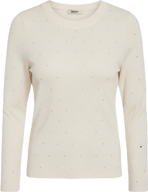 Women's Rhinestone-Embellished Crewneck Sweater