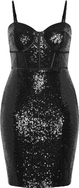 Plus Size Girly Sequin Dress