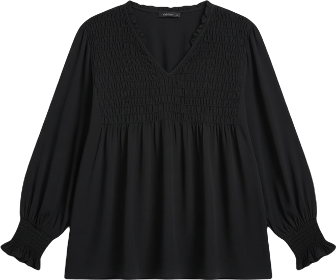 Women's Plus Size Marcie Shirred Detail Blouse Tops