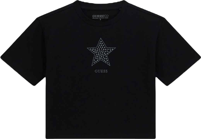 Girls 7-16 Short-Sleeve Rhinestone Detailed T-Shirt