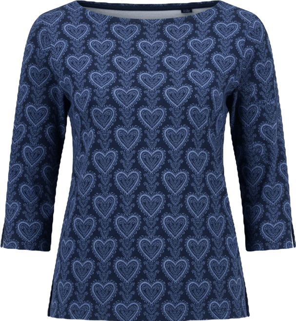 Petite Pima Trailing Hearts Top, Macy's Exclusive