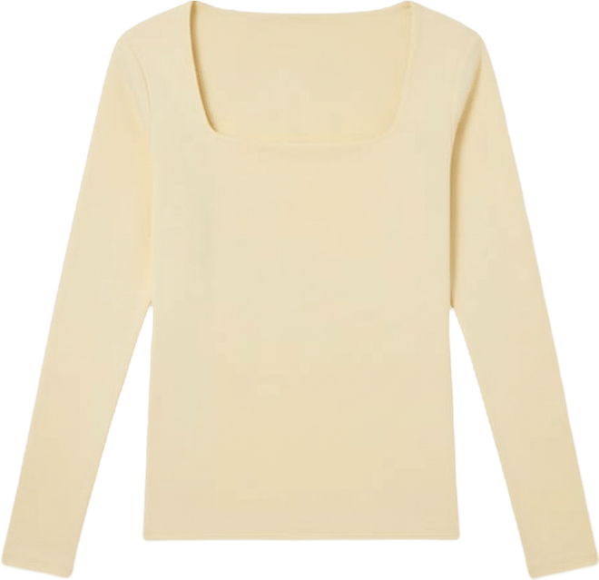 Women's Square-Neck Long-Sleeve Top, Macy's Exclusive