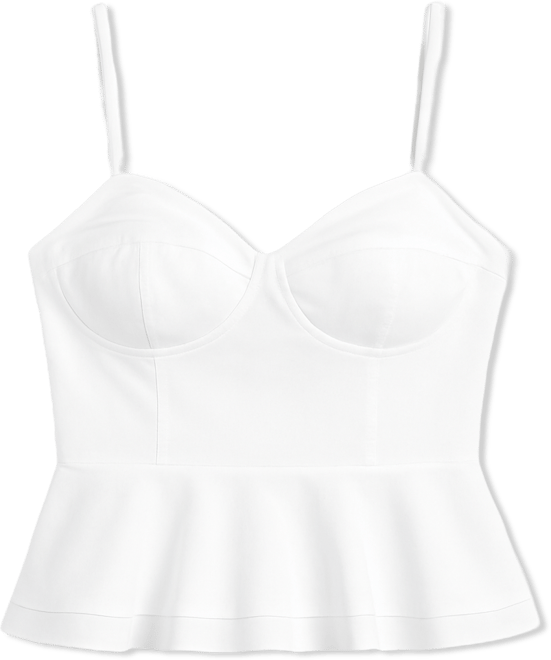 Women's Poplin Peplum Tank Top, Macy's Exclusive