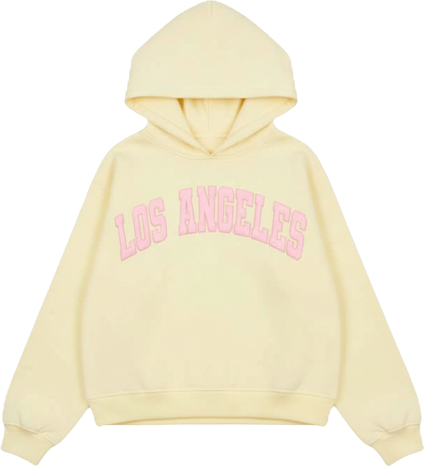 Juniors' Los Angeles Puff Print Hoodie Sweatshirt