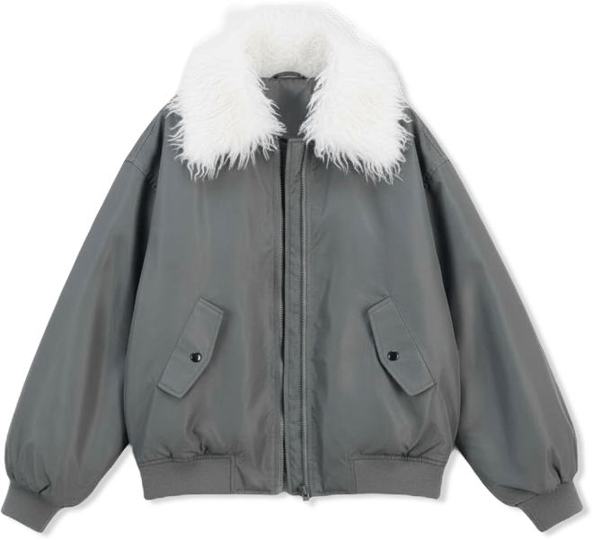 Women's Faux-Fur-Trim Bomber Jacket, Macy's Exclusive
