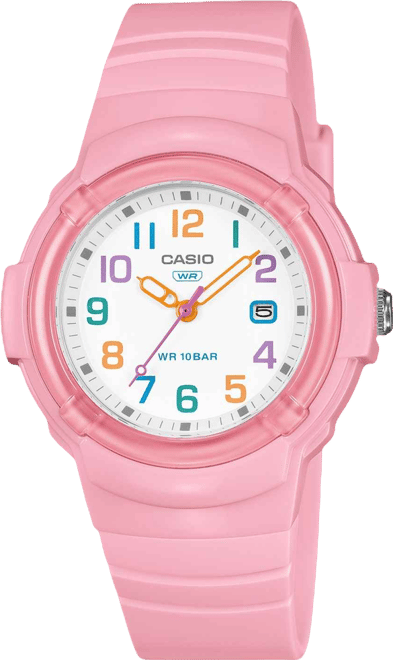 Women's Japanese Quartz Pink Resin Watch, 34.7mm