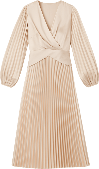 Coast Petite Pleat Skirt Midi Dress | Bloomingdale's Women