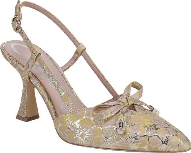 Women's Monica Pointed-Toe Slingback Bow Pumps