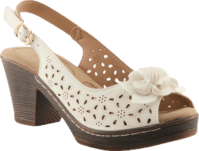 Women's Doriday Floral Slingback Peep-Toe Sandals