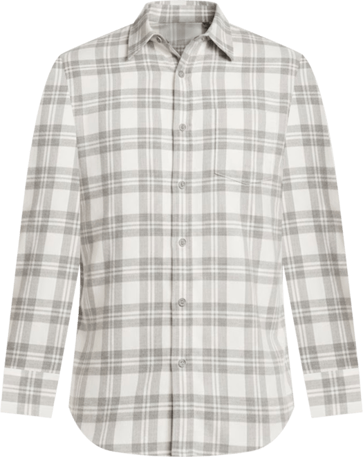 Men's Brushed Flannel Long-Sleeve Shirt