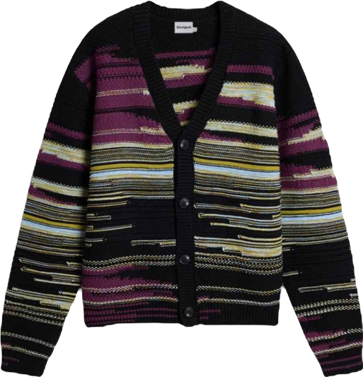 Men's Striped cardigan sweater